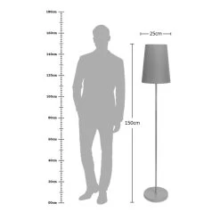 Micah Floor Lamp, Silver - 25x150 Cm 7 Micah Floor Lamp, Silver - 25x150 Cm -decoration 5110100400800 4