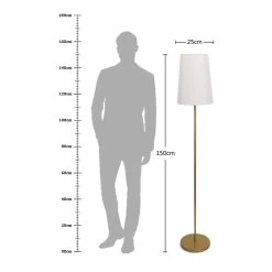 Micah Floor Lamp, Gold - 25x150 Cm -decoration 5110100400817 4