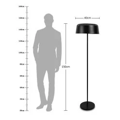 Splendy Floor Lamp, Black - 40x150 Cm -decoration 5110100400862 5