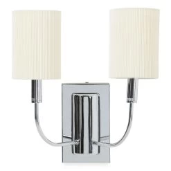 Chitra Wall Lamp, Chrome – 21x41 Cms