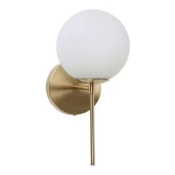 Pan Wall Lamp, Copper & White – 15x31.5 Cms