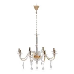 Luhan Pendant Lamp, French Gold & Clear - Small