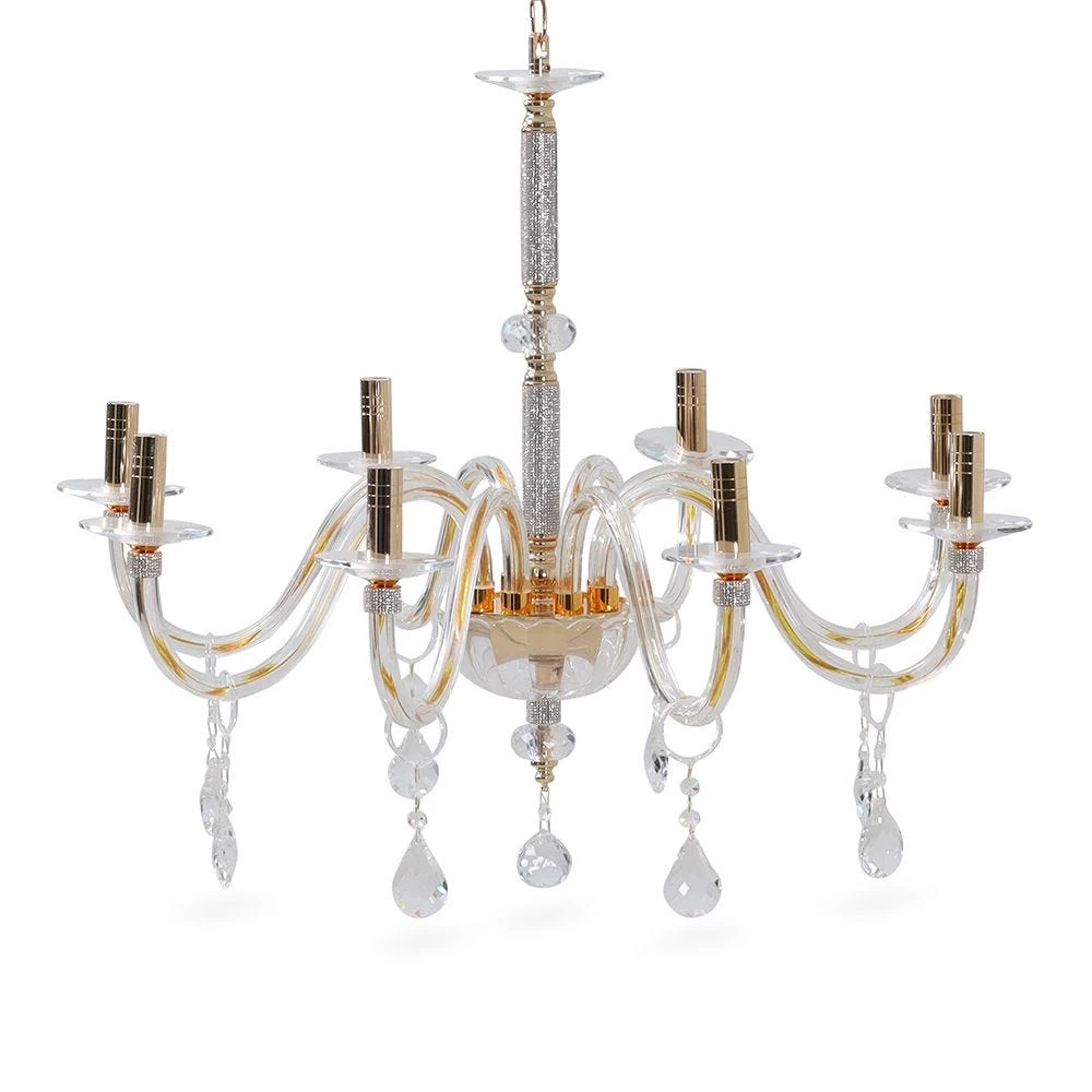 Luhan Pendant Lamp, French Gold & Clear - Small 2 Luhan Pendant Lamp, French Gold & Clear - Small - Image 2