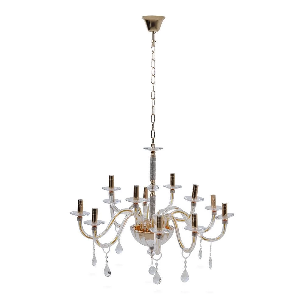 Luhan Pendant Lamp, French Gold & Clear - Large 1 Luhan Pendant Lamp, French Gold & Clear - Large