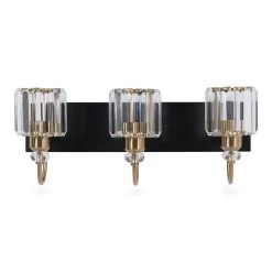 Rose Wall Lamp, Bronze & Black