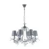 Gopu Pendant Lamp, Silver & Clear