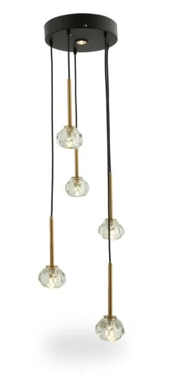 Lipsy Metal Ceiling Lamp, Multicolour - 28 X 105 Cms