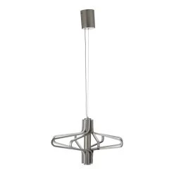 Sterling LED Pendant Lamp, Nickel – 70x40 Cms