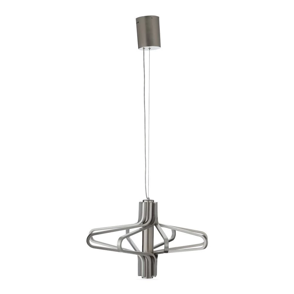 Sterling LED Pendant Lamp, Nickel – 70x40 Cms 1 Sterling LED Pendant Lamp, Nickel – 70x40 Cms