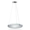 Mia LED Pendant Lamp, Chrome & Matte White – 60x80 Cms