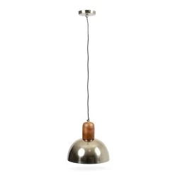 Norwich Hanging Lamp, Matte Brass & Natural β 36x23 Cms