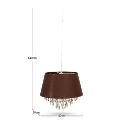 Elvin Ceiling Lamp, Coffee - 40x140 Cm -decoration 5110100802369 4