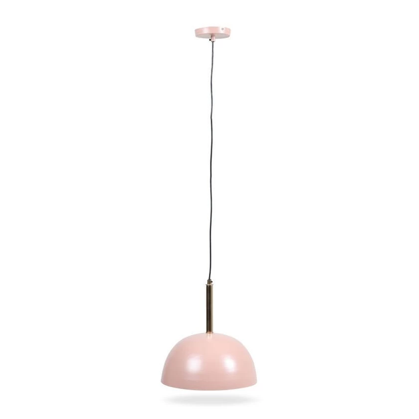 Getafe Hanging Lamp, Pink & Brass – 36x36 Cms 1 Getafe Hanging Lamp, Pink & Brass – 36x36 Cms