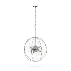 Peter Pendant Lamp, Chrome – 55x76 Cms