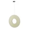 Pauly Pendant Lamp, Chrome & Beige – Small