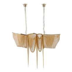 Butterfly Pendant Lamp, French Gold – Small