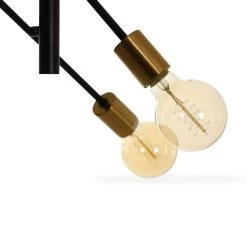 Jan Pendant Lamp, Matte Black & Copper - 33x80 Cms -decoration 5110100802697 4
