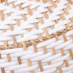 Carson Handcrafted Rattan Lamp Shade, Natural & White 5 Carson Handcrafted Rattan Lamp Shade, Natural & White -decoration 5110100802734 3 2