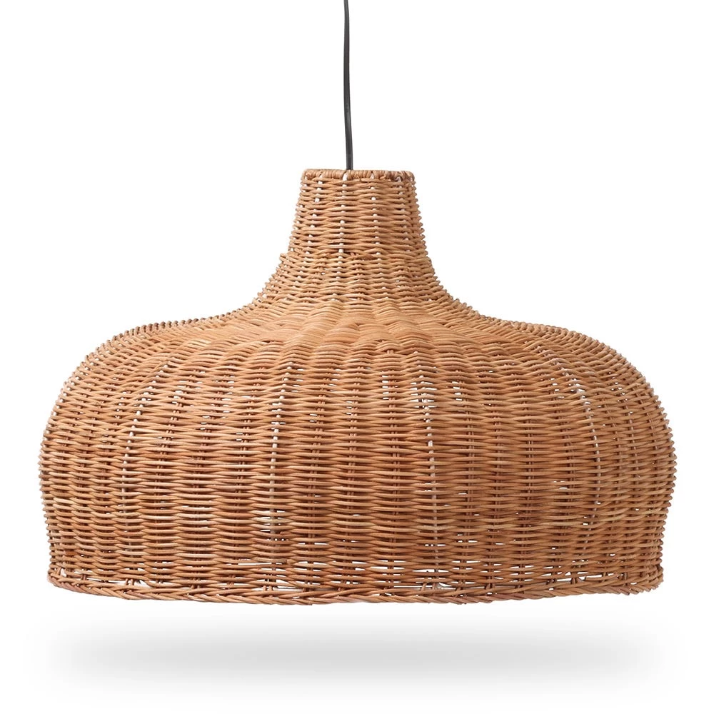 Regan Handcrafted Rattan Lamp Shade, Natural – Medium 1 Regan Handcrafted Rattan Lamp Shade, Natural – Medium