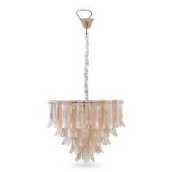 Baeky Pendant Lamp, French Gold – 60x98 Cms