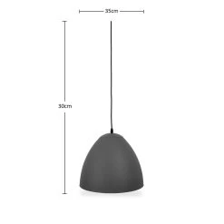 Nicole Ceiling Lamp, Grey - 35x30 Cm -decoration 5110100803038 4