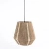 Alfio String Hanging Lamp, Natural & Off White - 26x40 Cm