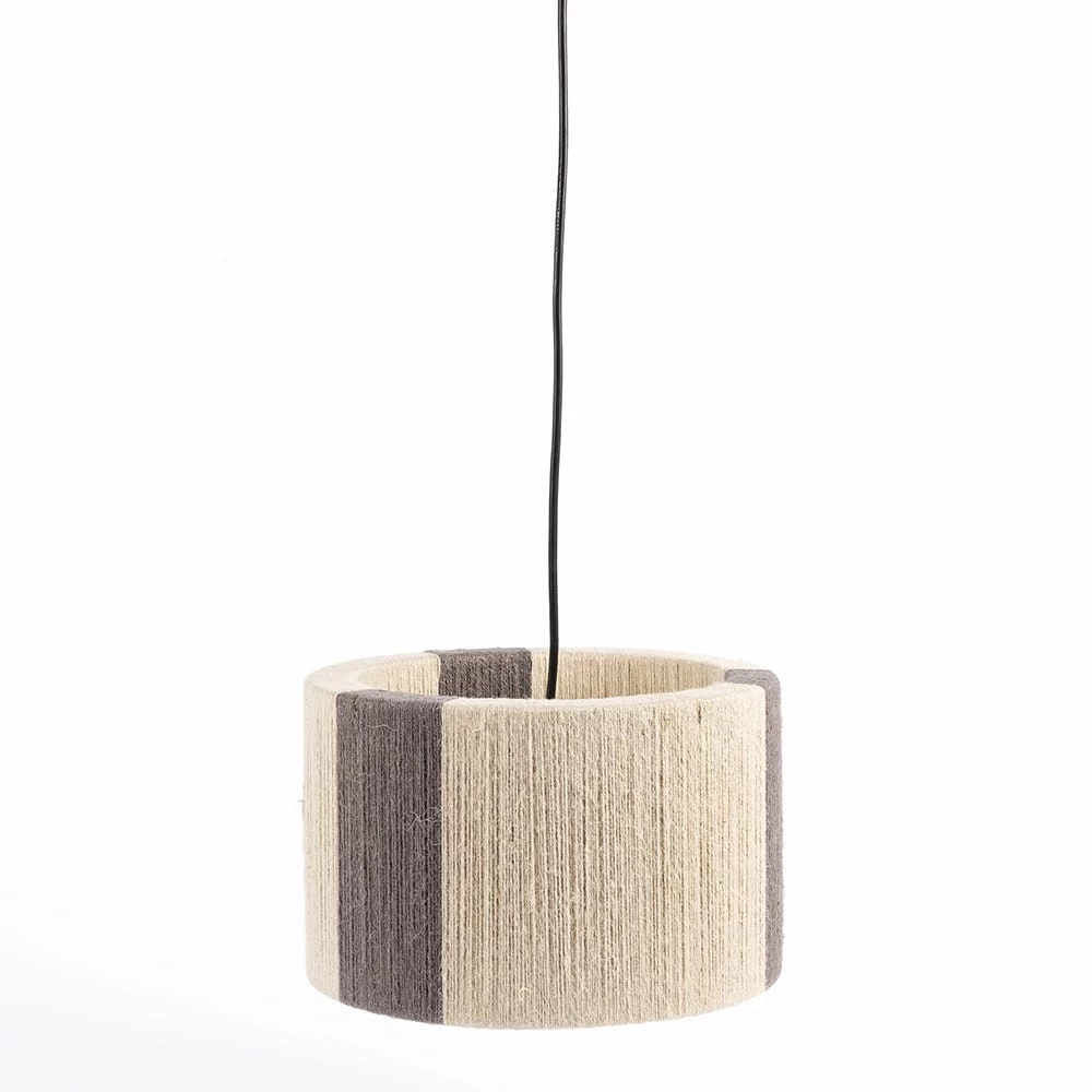 Jose String Hanging Lamp, Beige & Grey - 31X20 Cm 1 Jose String Hanging Lamp, Beige & Grey - 31X20 Cm