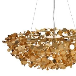 Penny Pendant Lamp, Gold & Clear - 80x35 Cms -decoration 5110101700282 3