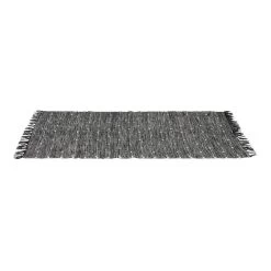 Eluru Handwoven Rug, Black & White – 90x150 Cms