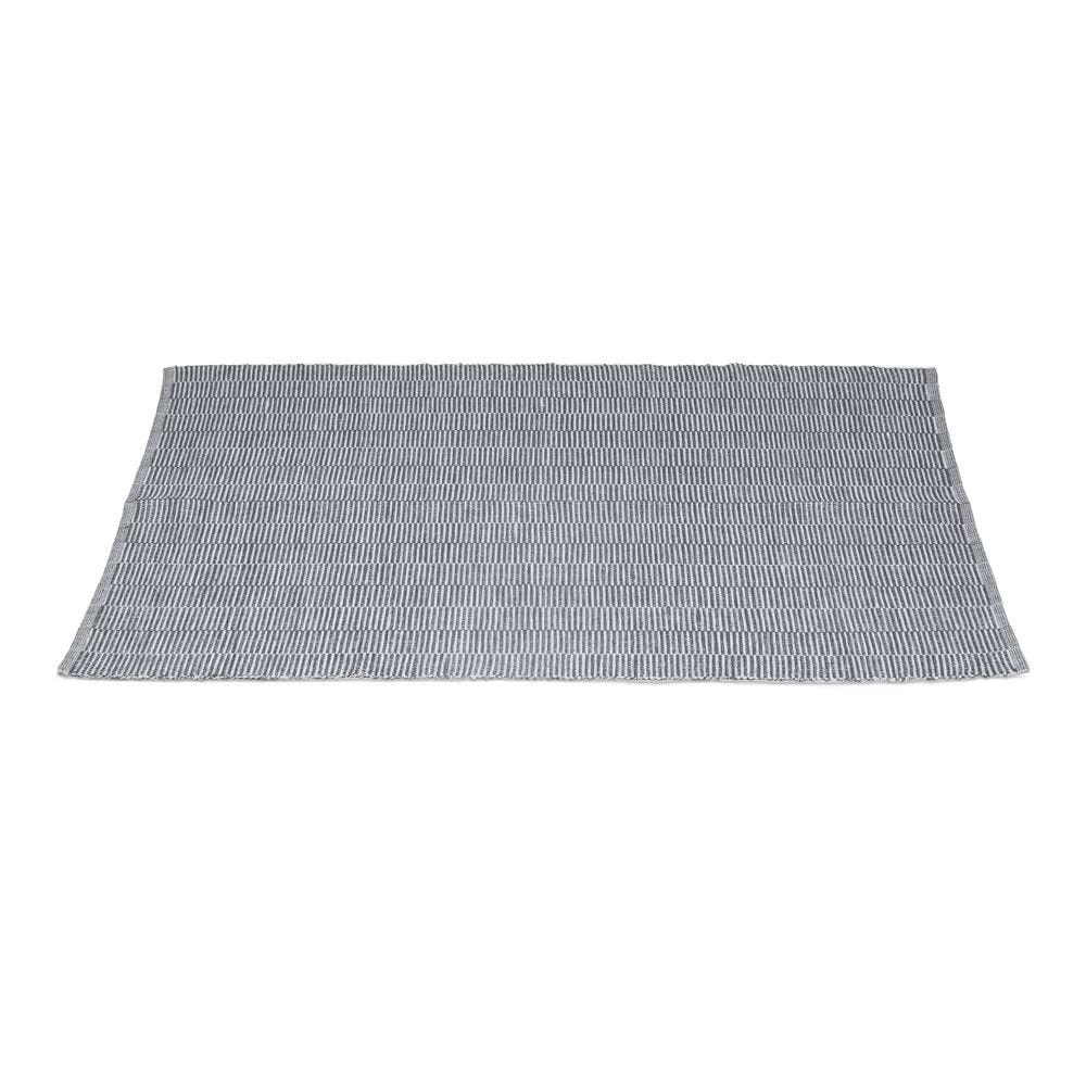 Ara Handwoven Rug, Charcoal - 120x180 Cms 1 Ara Handwoven Rug, Charcoal - 120x180 Cms