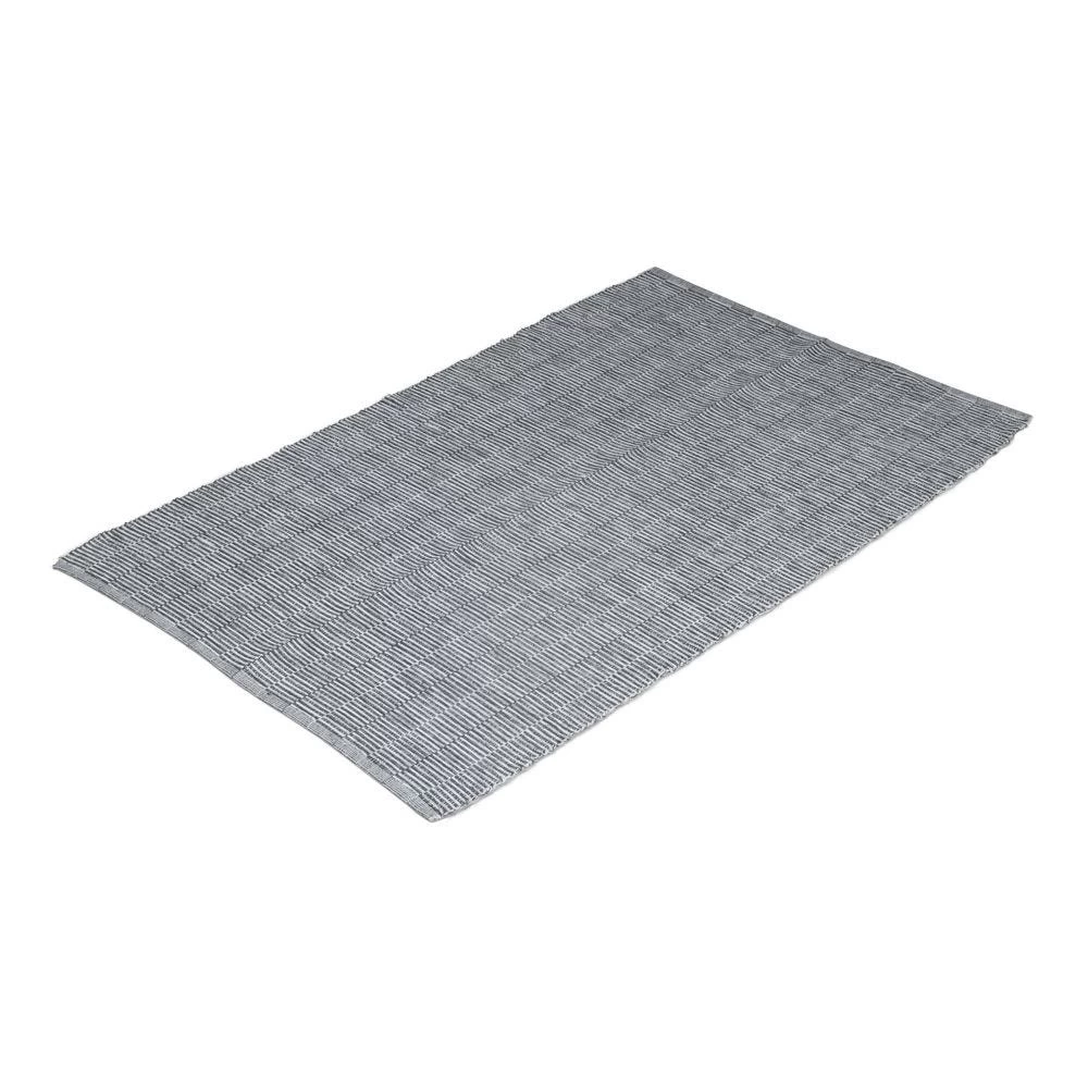 Ara Handwoven Rug, Charcoal - 120x180 Cms 2 Ara Handwoven Rug, Charcoal - 120x180 Cms - Image 2