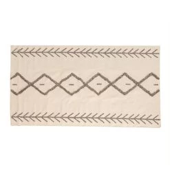 Zagi Handwoven Rug, Beige & Chocolate – 120x170 Cm