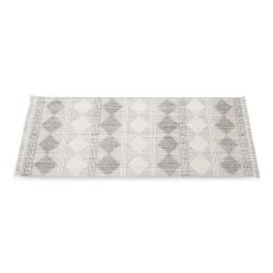 Agra Carpet, Light Grey & White - 80x200 Cm
