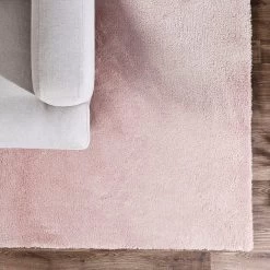 Riah Weiss Shaggy Rug, Blush - 130x160 Cm