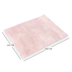 Riah Weiss Shaggy Rug, Blush - 130x160 Cm -decoration 5110200102239 4