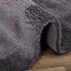 Jushace Shaggy Rug, Dark Grey - 130x160 Cm 6 Jushace Shaggy Rug, Dark Grey - 130x160 Cm -decoration 5110200102277 3