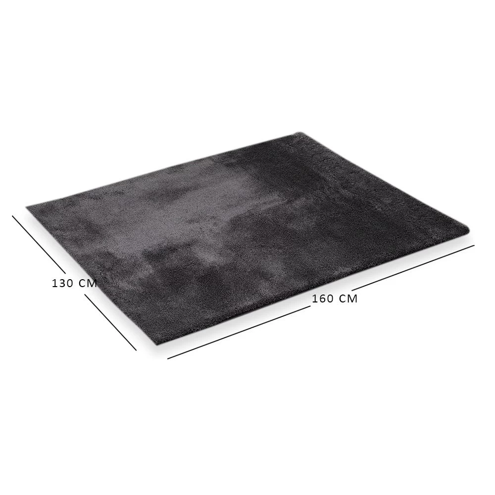 Jushace Shaggy Rug, Dark Grey - 130x160 Cm 4 Jushace Shaggy Rug, Dark Grey - 130x160 Cm - Image 4