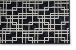 Rectangular Mix Rug (Grey And Blue, Polypropylene, 160 X 230 Cms)