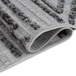 Valencia Textured Rug, Antrasit & Cream – 160x230 Cms -decoration 5110200201581 3