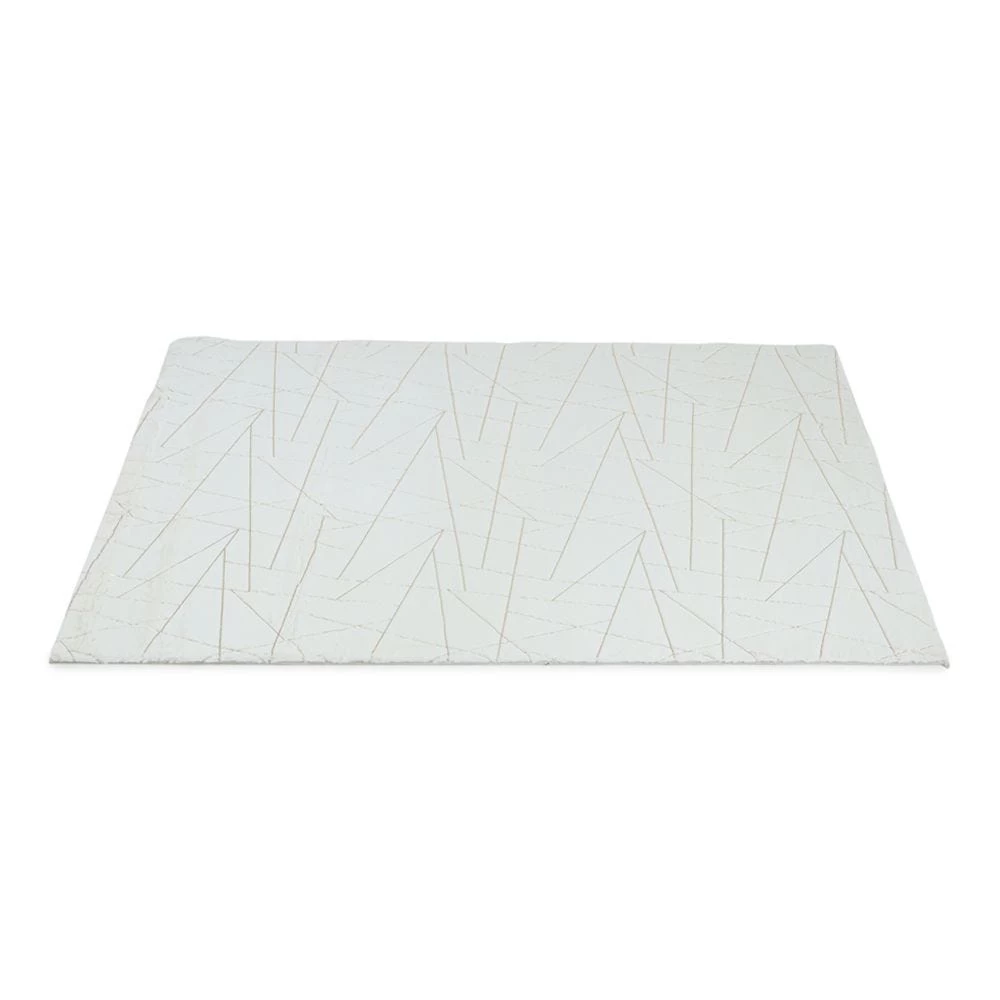 Kenley Rabbitfur Rug, Ivory & Gold – 160x230 Cm