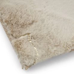 Carson Rabbitfur Rug, Beige & Gold – 160x230 Cm -decoration 5110200201932 3