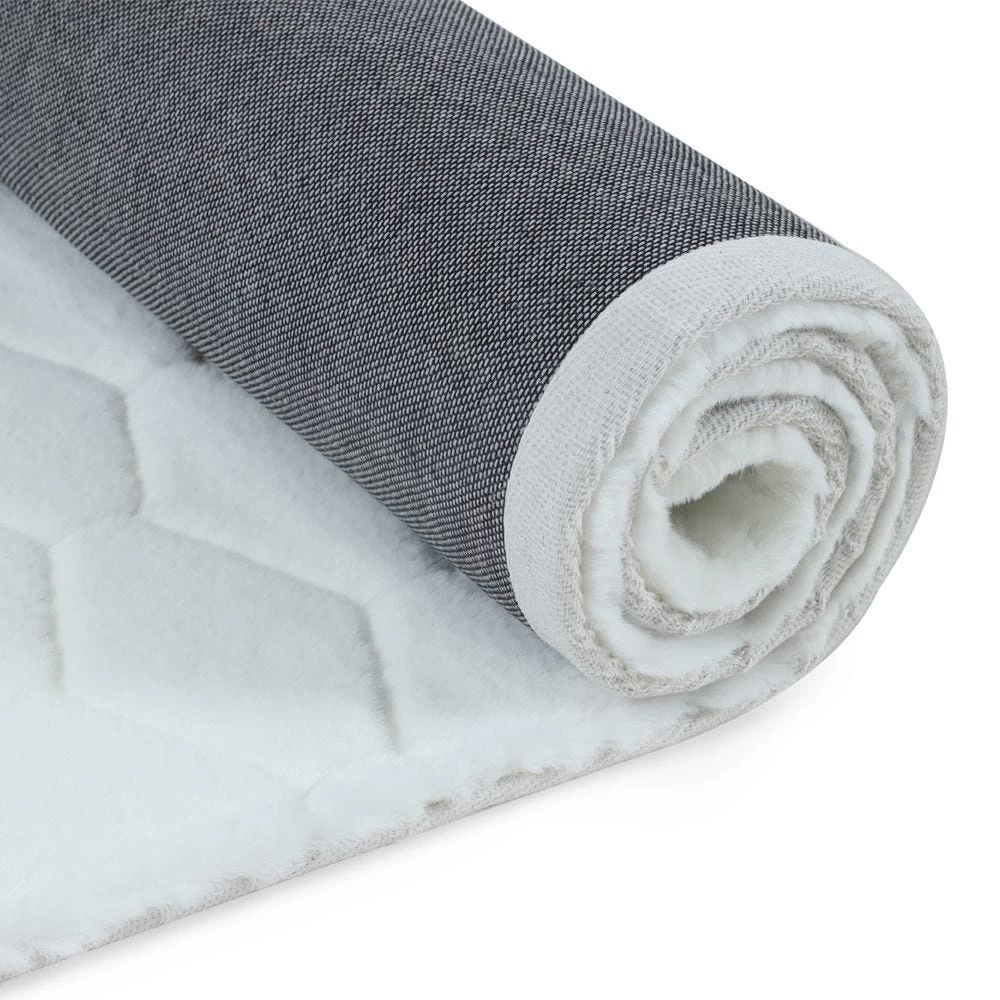 Diamond Quilted Rug, Ivory – 160x230 Cm 5 Diamond Quilted Rug, Ivory – 160x230 Cm - Image 5