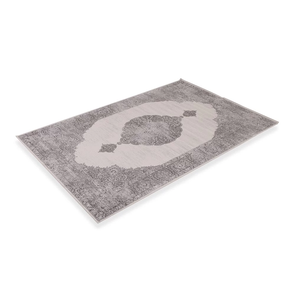 New Venus Vintage Medallion Rug, Stone & Grey – 230x160 Cm 2 New Venus Vintage Medallion Rug, Stone & Grey – 230x160 Cm - Image 2
