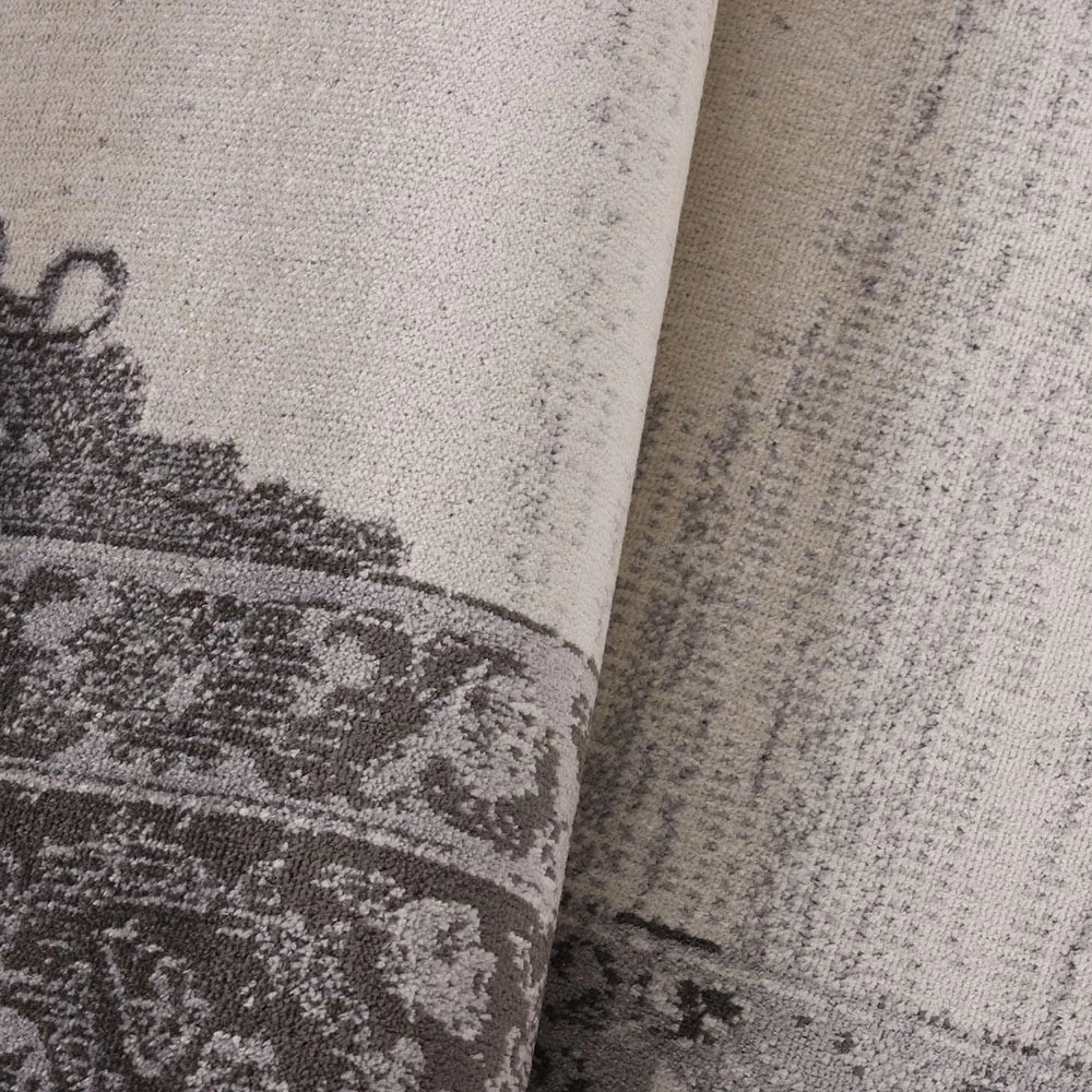 New Venus Vintage Medallion Rug, Stone & Grey – 230x160 Cm 5 New Venus Vintage Medallion Rug, Stone & Grey – 230x160 Cm - Image 5