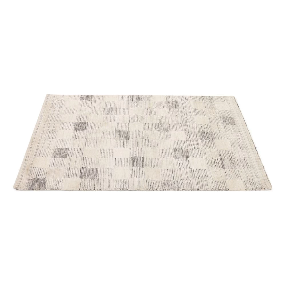 Milton Knitted Carpet, Ivory & Silver - 160x230 Cm 1 Milton Knitted Carpet, Ivory & Silver - 160x230 Cm
