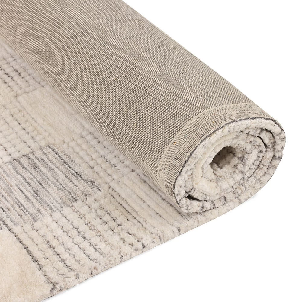 Milton Knitted Carpet, Ivory & Silver - 160x230 Cm 3 Milton Knitted Carpet, Ivory & Silver - 160x230 Cm - Image 3