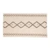 Zagi Handwoven Rug, Beige & Chocolate – 160x230 Cm