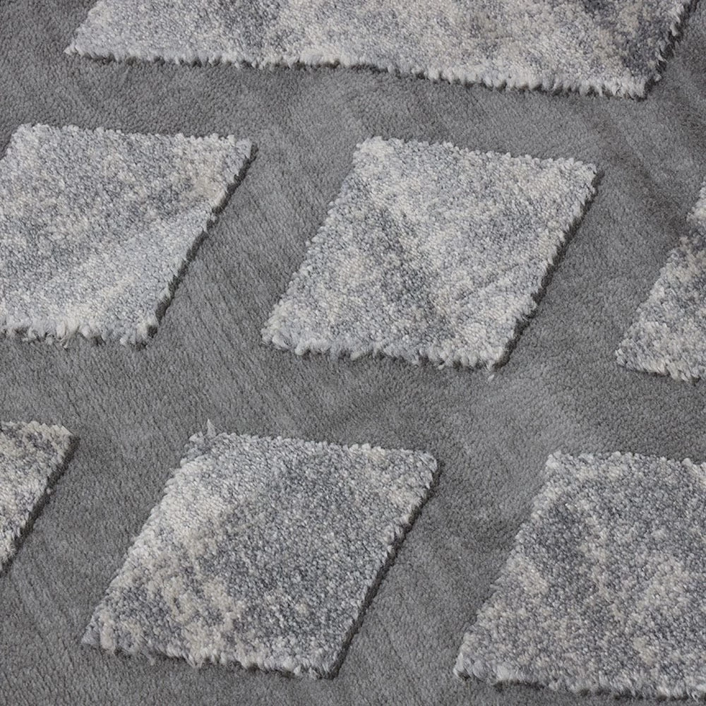 Invista Crisscross Rug, Grey & Cream – Large, 200x290 Cms 2 Invista Crisscross Rug, Grey & Cream – Large, 200x290 Cms - Image 2