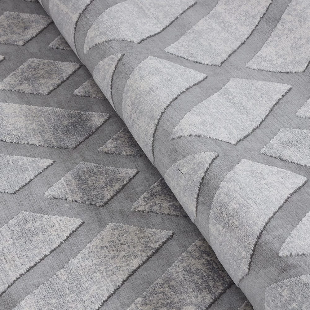 Invista Crisscross Rug, Grey & Cream – Large, 200x290 Cms 5 Invista Crisscross Rug, Grey & Cream – Large, 200x290 Cms - Image 5