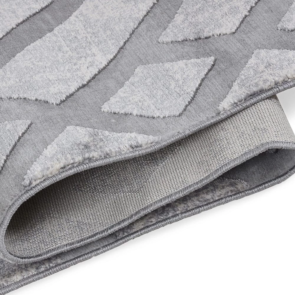 Invista Crisscross Rug, Grey & Cream – Large, 200x290 Cms 6 Invista Crisscross Rug, Grey & Cream – Large, 200x290 Cms - Image 6